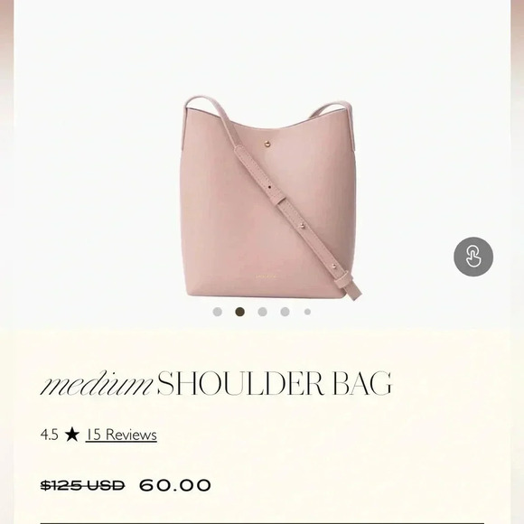 SAMARA MEDIUM SHOULDER BAG PURSE VEGAN PINK - BEST SELLING! - Picture 1 of 16